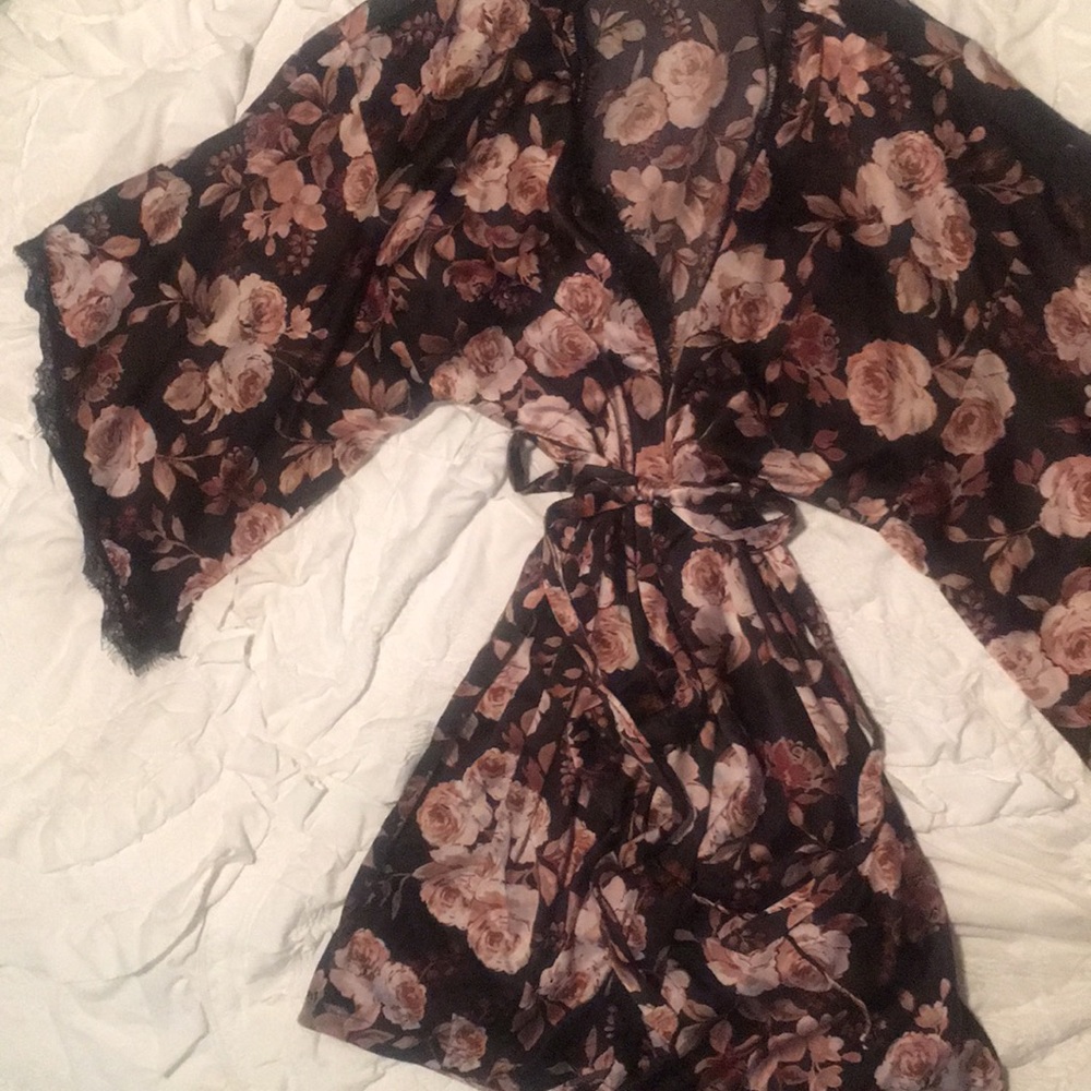 Midnight Bakery Silk Robe
